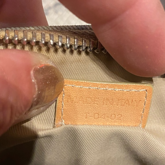 BURBERRY Vintage 💙Nova Check MINI Barrel (Cylinder) Bag🔥PVC/Leather-8”x5”🔥EUC - Picture 7 of 17